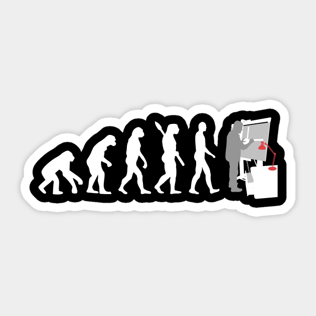 Evolution of a Architect Sticker by thingsandthings